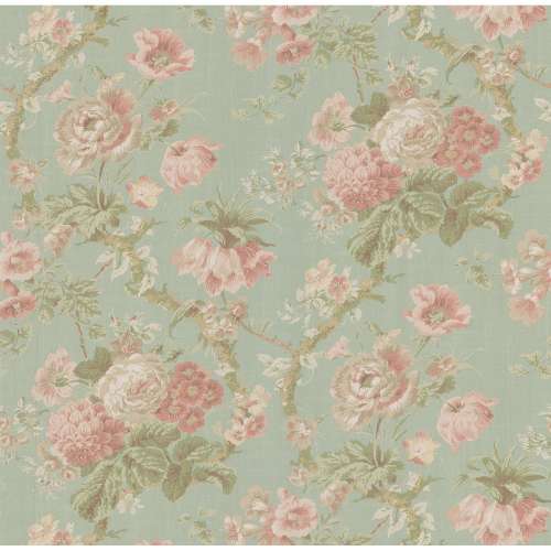 Printed Wafer Paper - Vintage Floral - Click Image to Close
